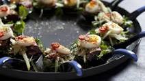 Thai beef with quail egg Thai beef with quail egg