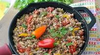 Tasty Cauliflower Rice and Ground Beef Skillet Tasty Cauliflower Rice and Ground Beef Skillet