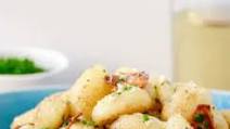 Quick Gnocchi with Crispy Garlic Quick Gnocchi with Crispy Garlic
