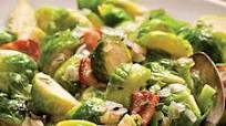 Sautéed Brussels Sprouts with Bacon & Onions Sautéed Brussels Sprouts with Bacon & Onions