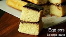 Eggless sponge cake Eggless sponge cake