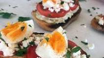 Lemon Hummus Toast With Feta & Eggs Lemon Hummus Toast With Feta & Eggs