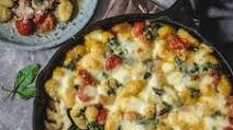 Baked Gnocchi with Spinach, Tomatoes, and Beans Baked Gnocchi with Spinach, Tomatoes, and Beans