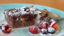 Dark Chocolate Bread Pudding with Vanilla Ice Cream Dark Chocolate Bread Pudding with Vanilla Ice Cream