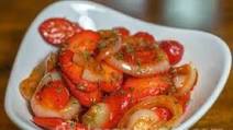 Sauteed Onion and Hotdog with Ketchup Sauteed Onion and Hotdog with Ketchup