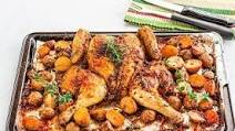 Spatchcock Game Hens Verde Style with Roasted Potatoes Spatchcock Game Hens Verde Style with Roasted Potatoes
