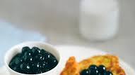 Brioche French toast with warm blueberry compote Brioche French toast with warm blueberry compote