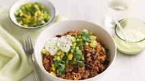 Healthy Mexican rice & beef bowls Healthy Mexican rice & beef bowls