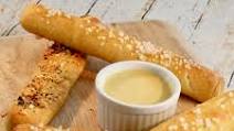 Soft Pretzel Sticks with Honey Mustard Dipping Sauce Soft Pretzel Sticks with Honey Mustard Dipping Sauce