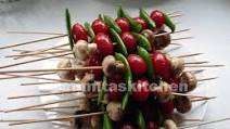 Barbecued Vegetable on Skewers Barbecued Vegetable on Skewers