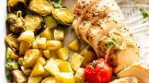 Sheet Pan Garlic Herb Chicken with Potatoes and Veggies Sheet Pan Garlic Herb Chicken with Potatoes and Veggies