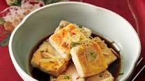 Tofu with Japanese flavours and crisp ginger Tofu with Japanese flavours and crisp ginger
