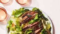 Pan-Seared Steak with Crispy Herbs & Escarole Pan-Seared Steak with Crispy Herbs & Escarole