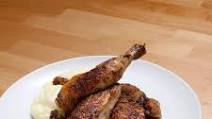 Spatchcocked Cornish Hen with Mashed Potatoes Spatchcocked Cornish Hen with Mashed Potatoes