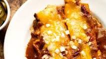 Cheese enchiladas with chili gravy Cheese enchiladas with chili gravy