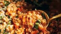 One-Pan Farro with Tomatoes and Kale One-Pan Farro with Tomatoes and Kale