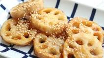 The crunchy and spicy sweetness is addictive! Grilled lotus root with sweet and spicy sauce The crunchy and spicy sweetness is addictive! Grilled lotus root with sweet and spicy sauce