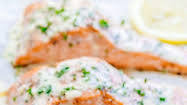 Oven Baked Salmon With Lemon Cream Sauce Oven Baked Salmon With Lemon Cream Sauce