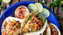 Crispy Fish Tacos with Pico De Gallo Crispy Fish Tacos with Pico De Gallo