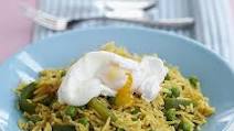Poached egg with spicy rice Poached egg with spicy rice