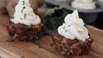 Meatloaf Cupcakes with Mashed Potato Icing Meatloaf Cupcakes with Mashed Potato Icing