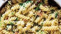 Creamy Bacon Pasta with Spinach Creamy Bacon Pasta with Spinach