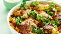 Indian curried chicken rice Indian curried chicken rice