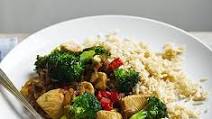Stir-fried chicken with broccoli & brown rice Stir-fried chicken with broccoli & brown rice