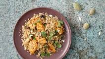 Tandoori Chicken with Mushroom Pilau Tandoori Chicken with Mushroom Pilau