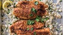 Creole Blackened Fish with Herbed Rice and Peas Creole Blackened Fish with Herbed Rice and Peas