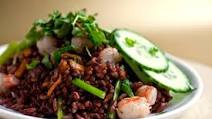 Fried Red Thai Jasmine Rice With Shrimp Fried Red Thai Jasmine Rice With Shrimp