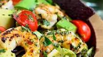 Shrimp and Avocado Taco Salad Shrimp and Avocado Taco Salad