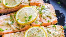 Baked Salmon with Garlic and Dijon Baked Salmon with Garlic and Dijon