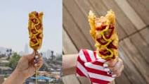 French Fry Corn Dog (Korean Street Food, ‘Veganized’) French Fry Corn Dog (Korean Street Food, ‘Veganized’)