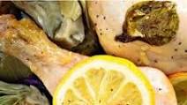 Sheet Pan Chicken Drumsticks With Artichokes And Onions Sheet Pan Chicken Drumsticks With Artichokes And Onions