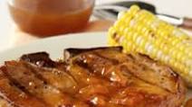 Grilled Pork Chops with Apricot-Mustard Glaze Grilled Pork Chops with Apricot-Mustard Glaze