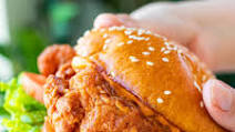 Spicy Buttermilk Fried Chicken Sandwich Spicy Buttermilk Fried Chicken Sandwich
