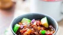 Easy Slow Cooker Paleo Beef Chili {Whole 30 Friendly} Easy Slow Cooker Paleo Beef Chili {Whole 30 Friendly}