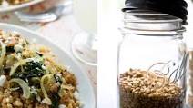 Wheat Berries With Spinach and Spring Onion Wheat Berries With Spinach and Spring Onion