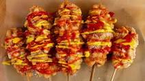 Korean-style french fries corn dog (Gamja-hotdog: 감자핫도그) Korean-style french fries corn dog (Gamja-hotdog: 감자핫도그)