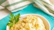 Cheesy brown rice Cheesy brown rice