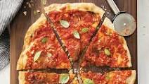 Cracker-Thin Pizza with Super-Garlicky Tomato Sauce Cracker-Thin Pizza with Super-Garlicky Tomato Sauce