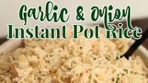 Instant Pot Onion and Garlic Rice Recipe Instant Pot Onion and Garlic Rice Recipe