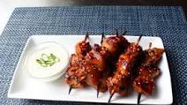 Grilled Chicken Teriyaki Skewers with Miso Ranch Grilled Chicken Teriyaki Skewers with Miso Ranch