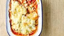 Cheesy seafood bake Cheesy seafood bake