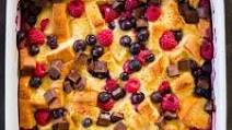 Bread Pudding Recipe with Chocolate and Berries Bread Pudding Recipe with Chocolate and Berries