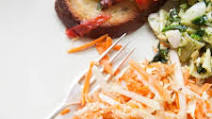 Carrot, Cabbage and Kohlrabi Slaw with Miso Dressing Carrot, Cabbage and Kohlrabi Slaw with Miso Dressing