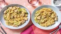 Creamy Chicken Pasta with Courgette Ribbons Creamy Chicken Pasta with Courgette Ribbons
