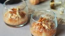 Foie Gras with Pear in Verrines Individual Glasses Foie Gras with Pear in Verrines Individual Glasses