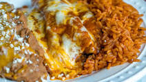 Authentic Tex-Mex Restaurant Enchilada Plate Authentic Tex-Mex Restaurant Enchilada Plate